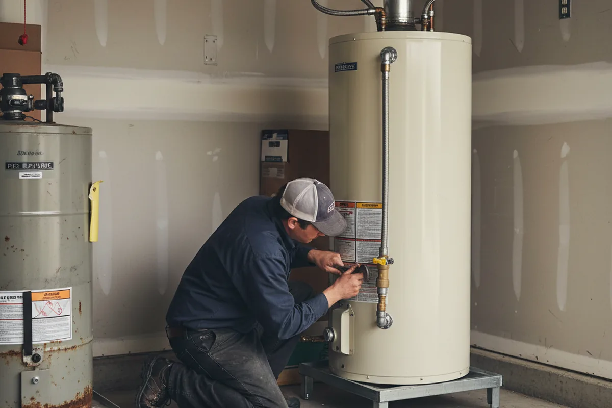 Water heater and shutoff valve replacement in Beaver Falls